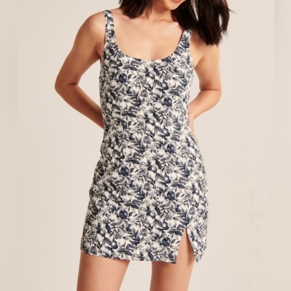 ABERCROMBIE 90s Floral Slip Mini Dress sz M